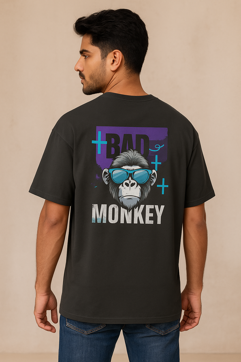 Bad Monkey tee – oversized unisex graphic t-shirt for wild streetstyle energy