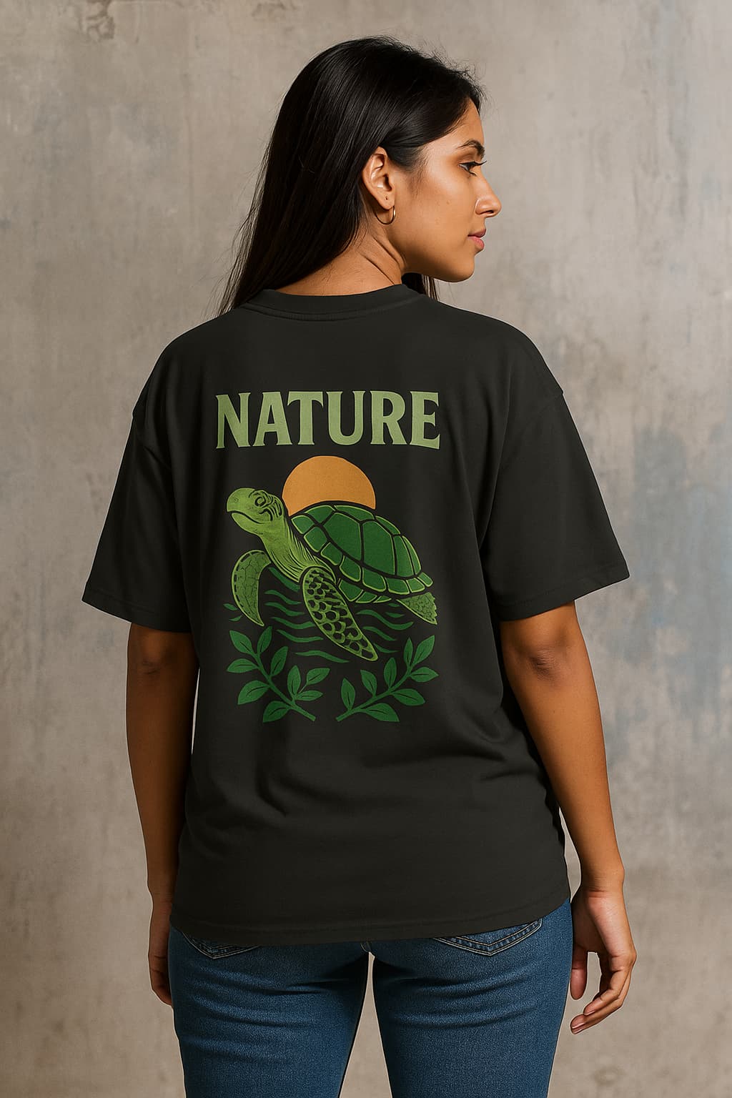 Nature Turtle Tee – Oversized Earth-Loving Streetwear | SoulSet