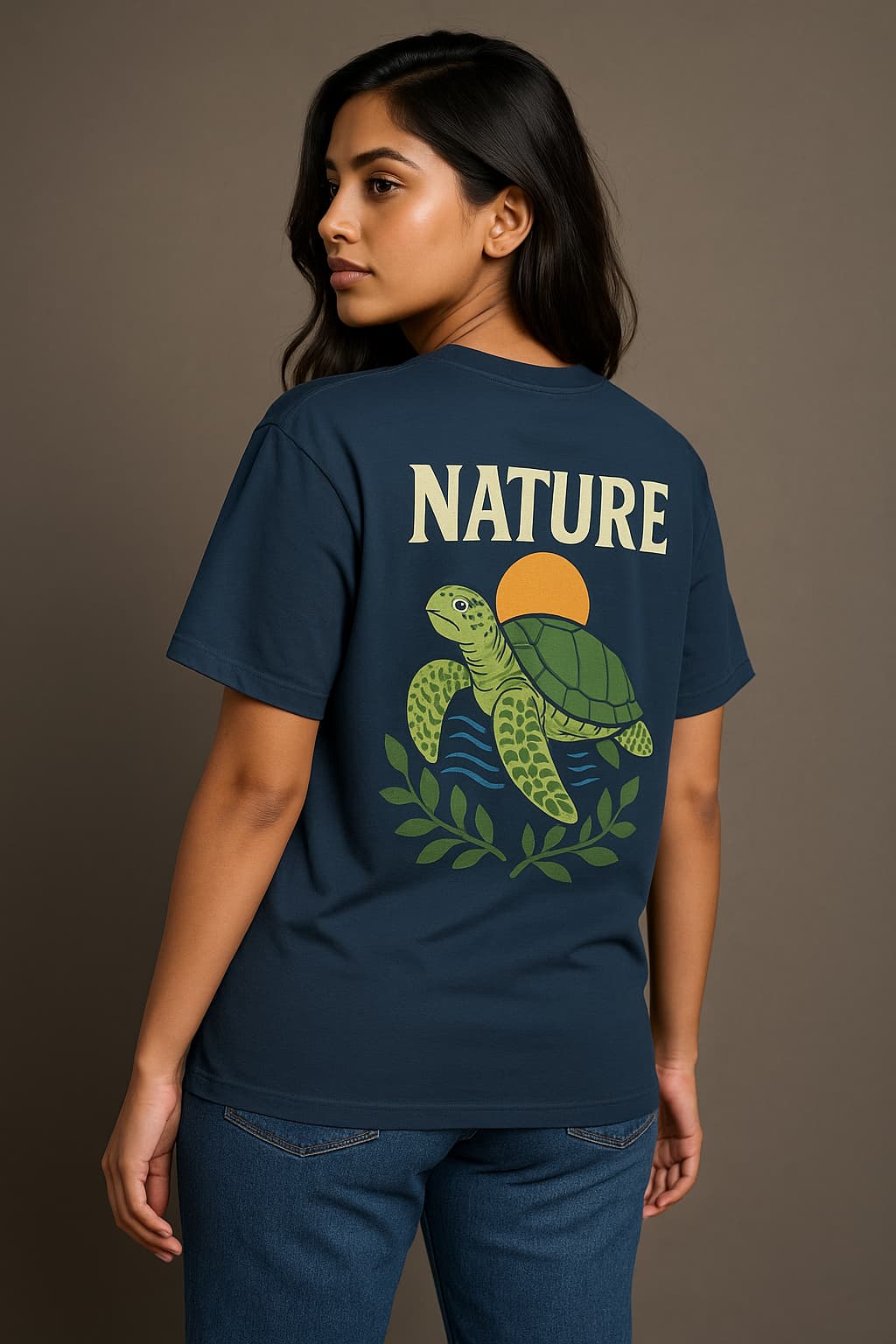 Nature Turtle Tee – Oversized Earth-Loving Streetwear | SoulSet