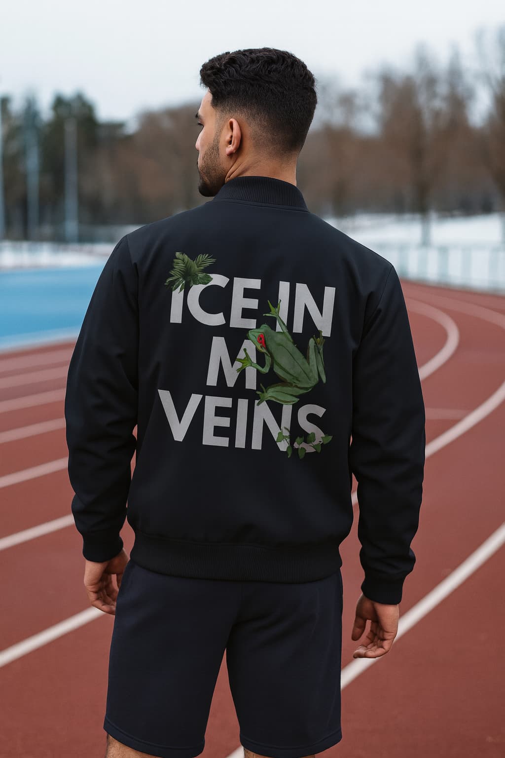 Ice In My Veins – Premium Bomber Jacket | 320 GSM | Winter Streetwear by SoulSet