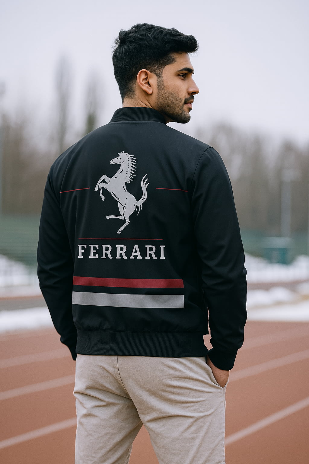 Ferrari  Premium Bomber Jacket – 320 GSM | Luxury Streetwear | Unisex