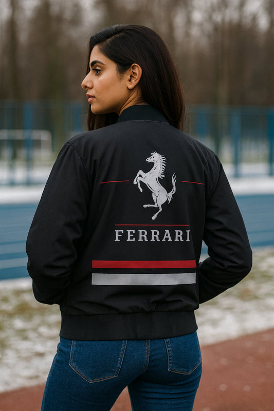 Ferrari  Premium Bomber Jacket – 320 GSM | Luxury Streetwear | Unisex