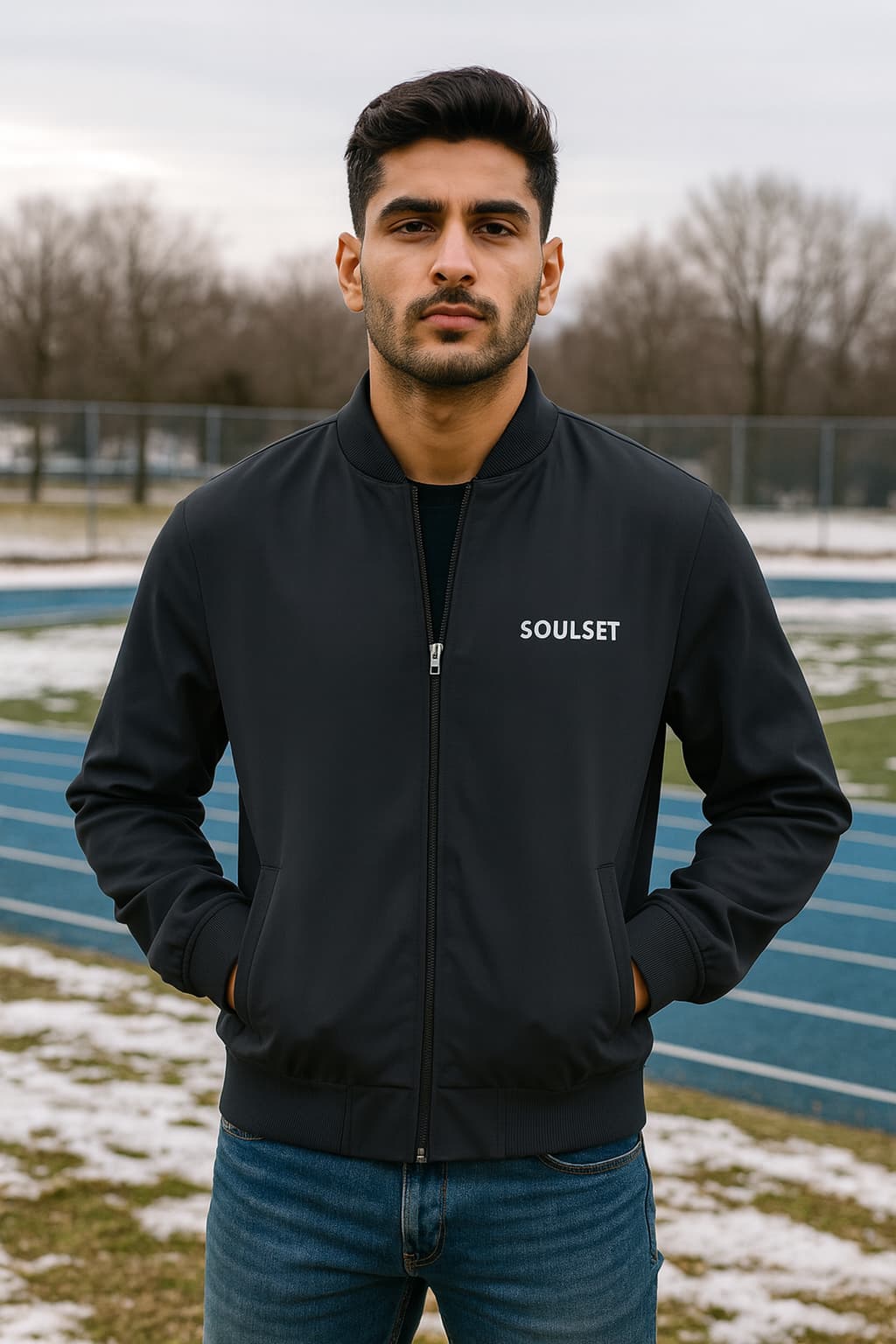 Ice In My Veins – Premium Bomber Jacket | 320 GSM | Winter Streetwear by SoulSet