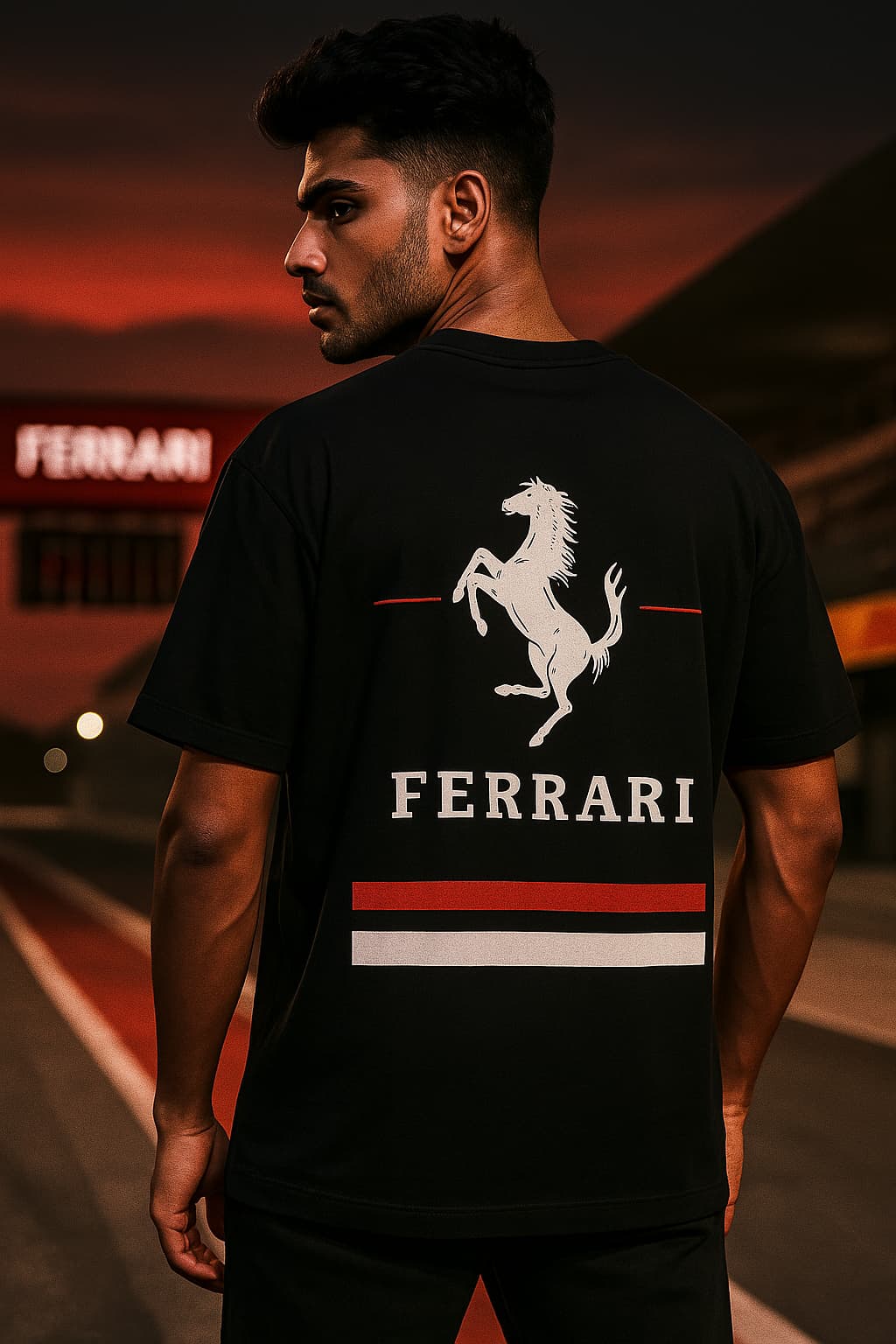 black ferrari 14s shirt