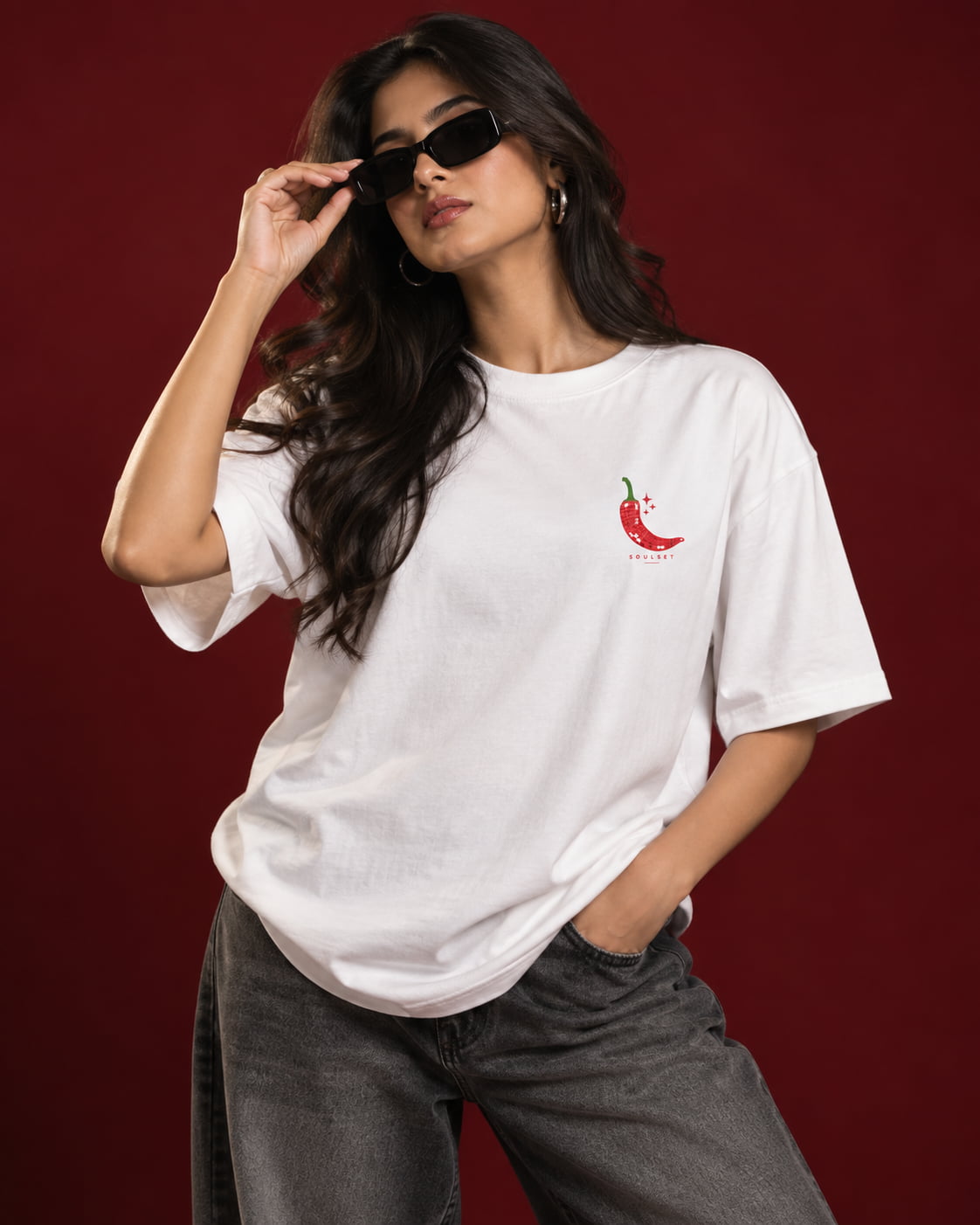 Plans for the Day: Be Hot Oversized T-Shirt for Women | 220 GSM Cotton – SoulSet
