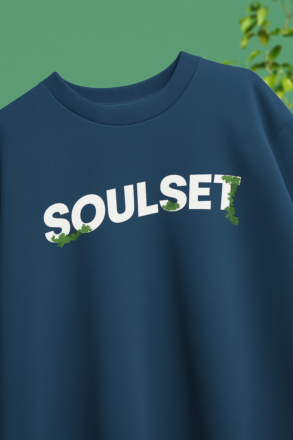 oversized 240 GSM black or navy blue cotton t-shirt with bold white 'Ice in My Veins' DTG print by SoulSet – streetwear design made in India.
