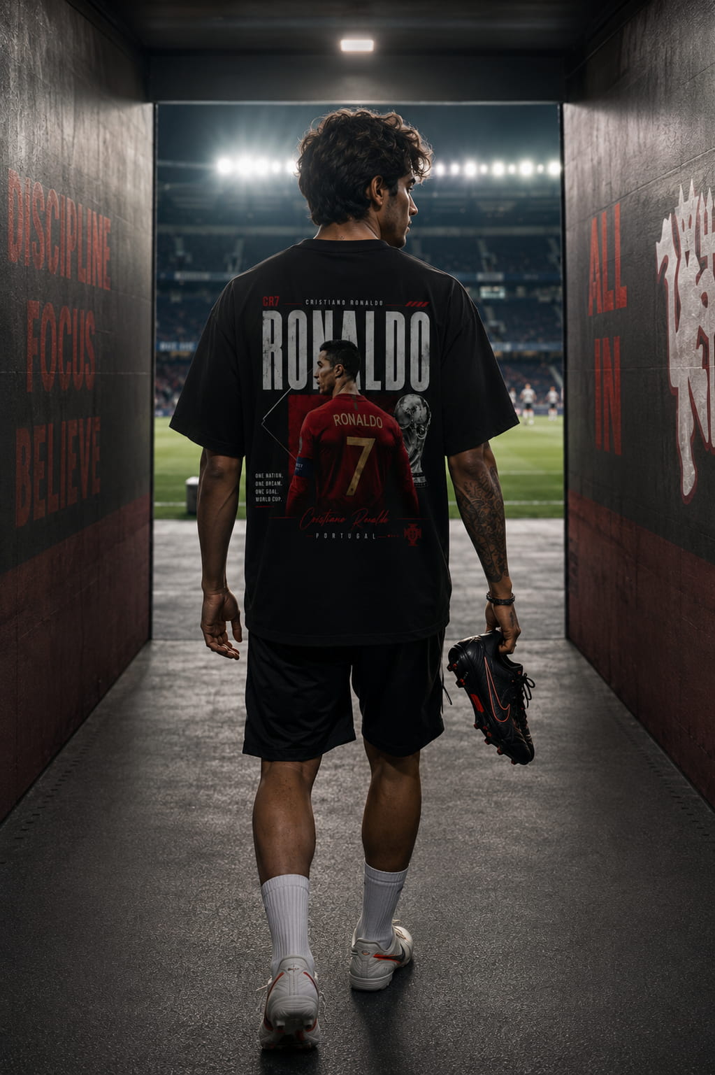 Ronaldo CR7 Oversized Graphic Tee | SoulSet FIFA World Cup 2026