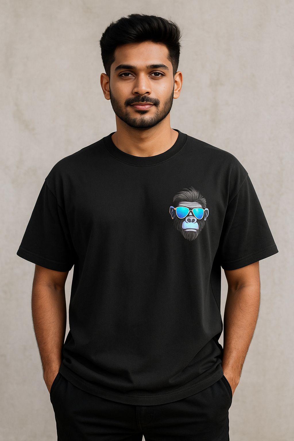 Bad Monkey tee – oversized unisex graphic t-shirt for wild streetstyle energy
