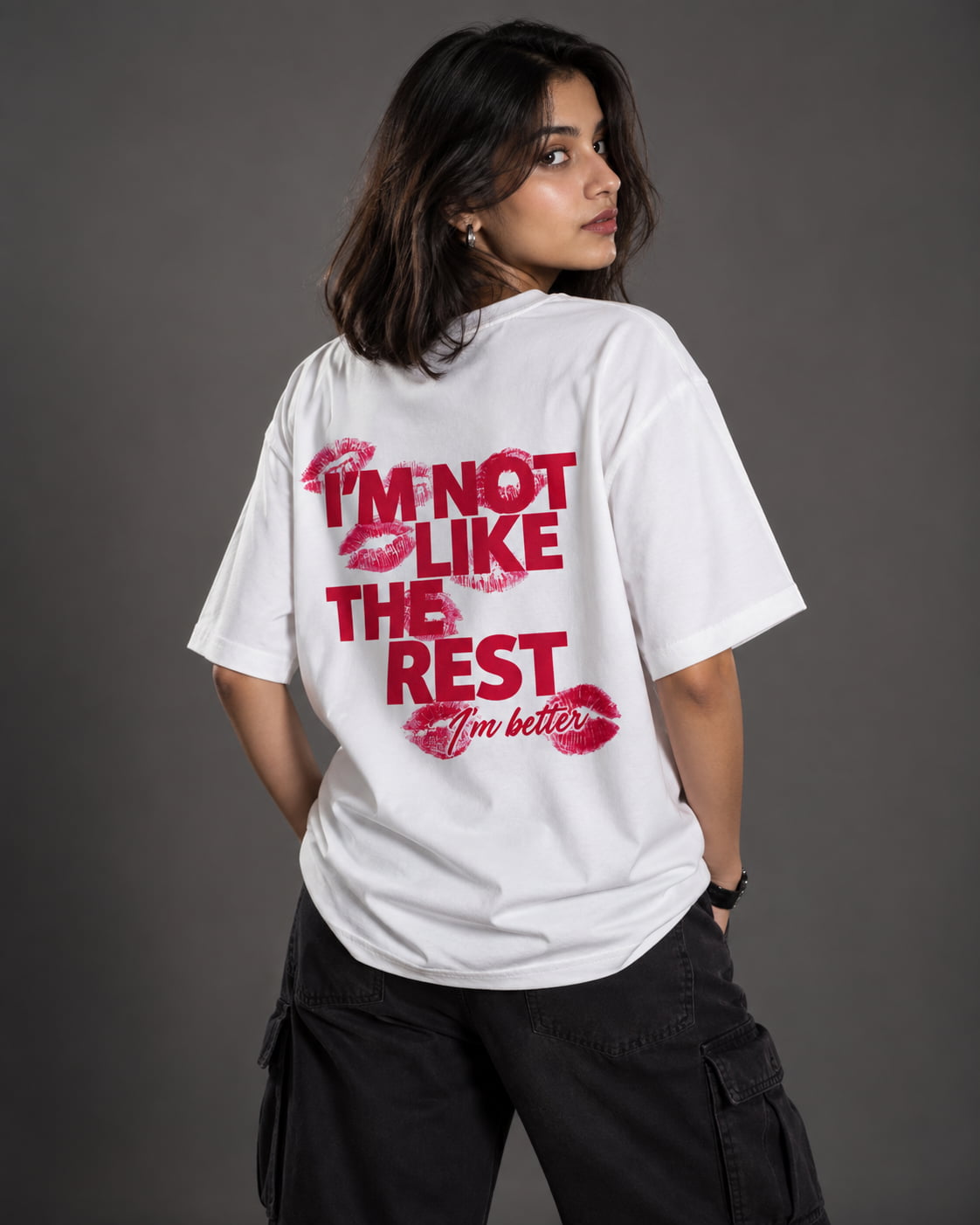 I'M NOT LIKE THE REST back white
