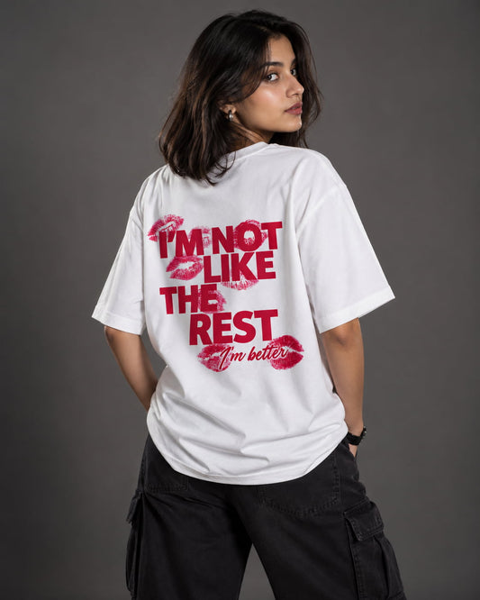I'M NOT LIKE THE REST back white